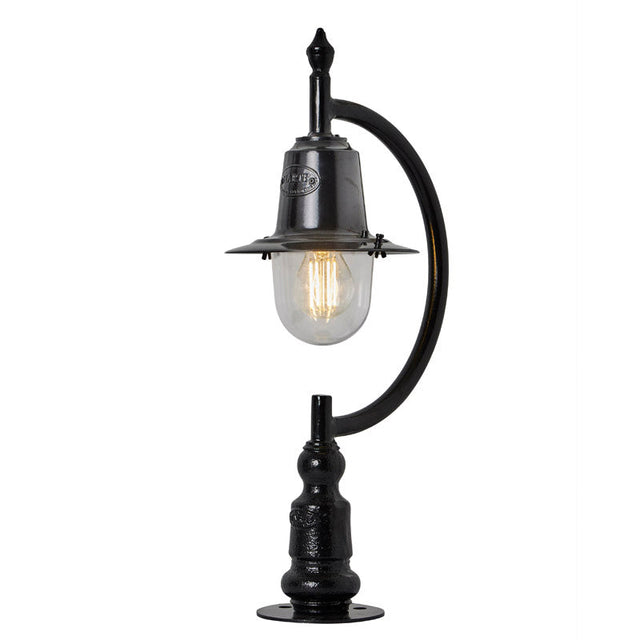 Vintage tear drop pier light in cast iron and steel