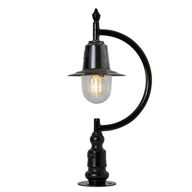 Vintage tear drop pier light in cast iron and steel