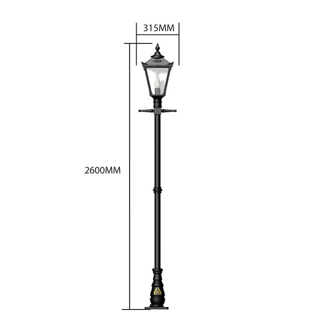 Victorian traditional cast iron lamp post