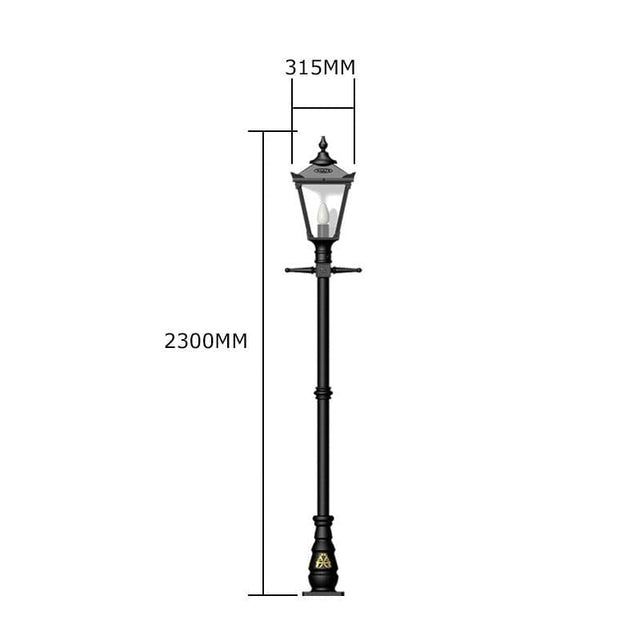 Victorian traditional cast iron lamp post