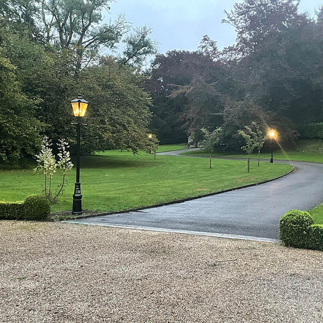 Victorian traditional cast iron lamp post