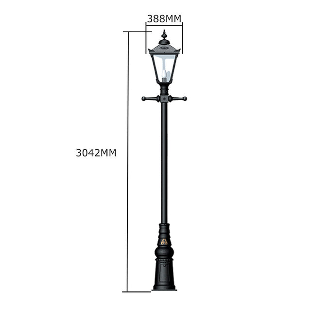 Victorian traditional cast iron lamp post