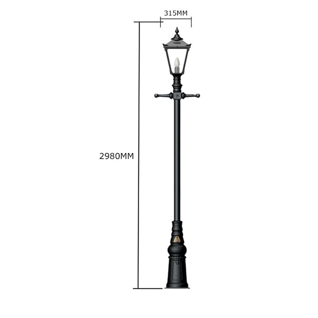 Victorian traditional cast iron lamp post