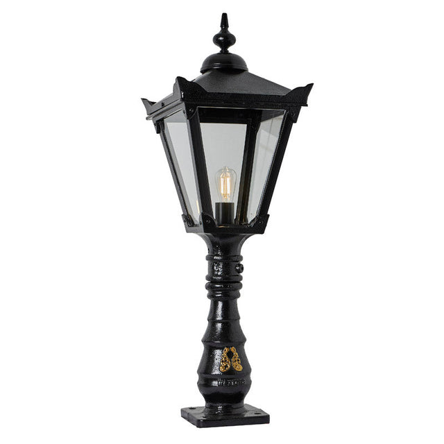 Victorian traditional cast iron pedestal light