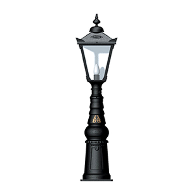 Victorian traditional cast iron pedestal light