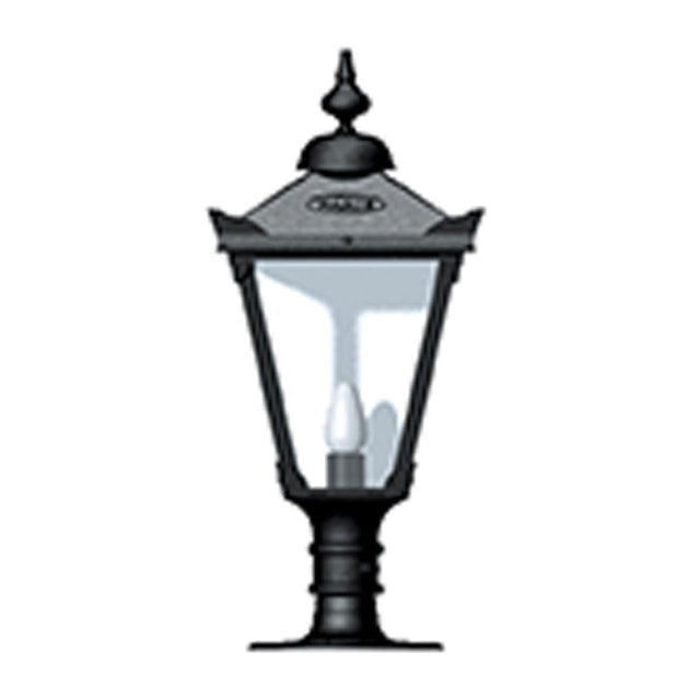 Victorian traditional cast iron pier light for flat pier caps