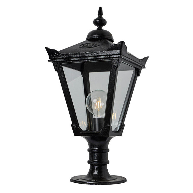 Victorian traditional cast iron pier light for flat pier caps