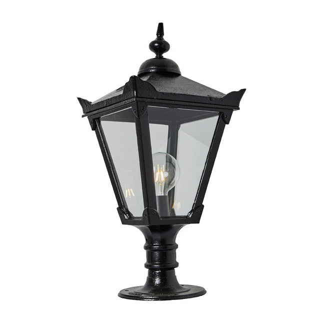 Victorian traditional cast iron pier light for flat pier caps