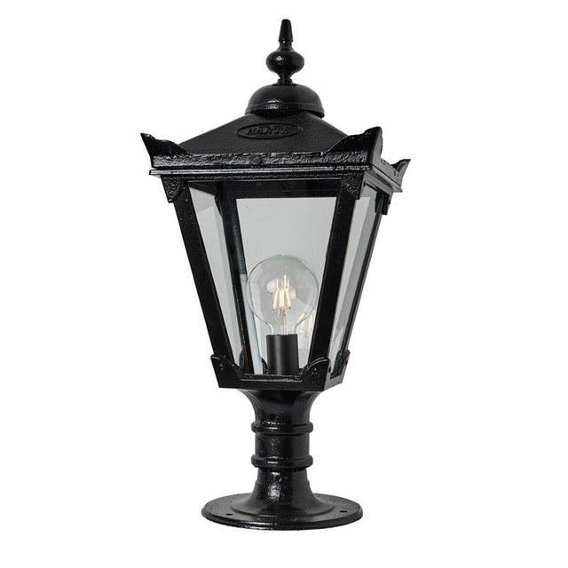 Victorian traditional cast iron pier light for flat pier caps