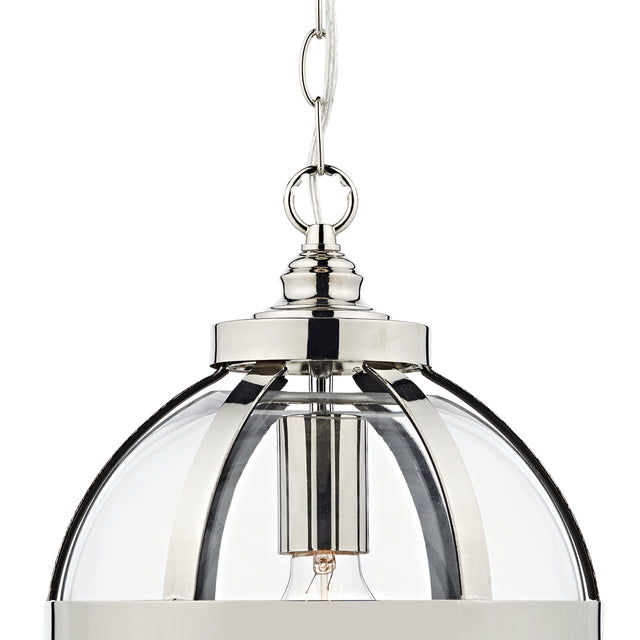 Heath 1 Light Pendant Polished Nickel