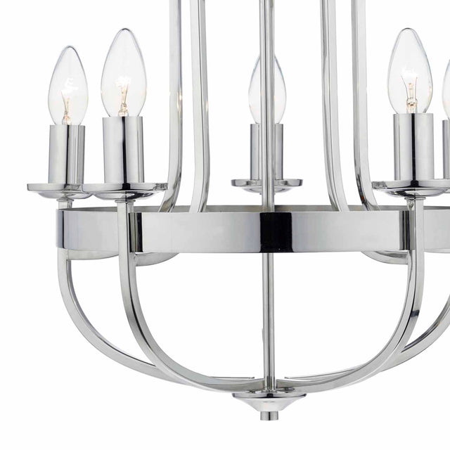 Heythrope 5 Light Pendant Polished Nickel