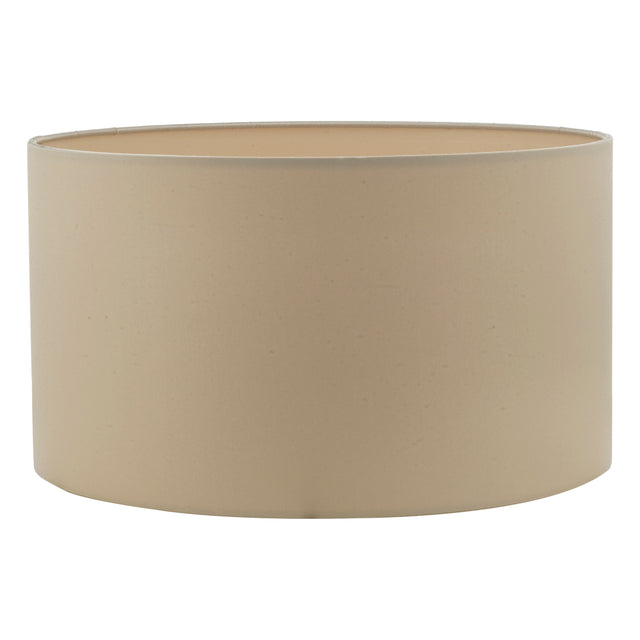 Hilda Taupe Faux Silk Drum Shade 30cm