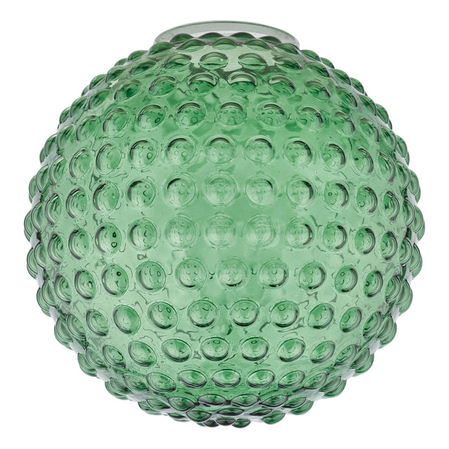 Hobnail Easy Fit Shade Green Glass 25cm