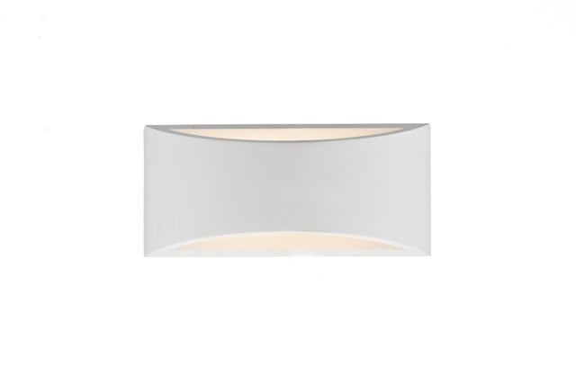 Hove 2 Light Wall Washer Paintable Plaster