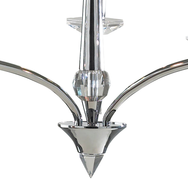 Hyperion 3 Light Dual Mount Pendant Polished Chrome Crystal