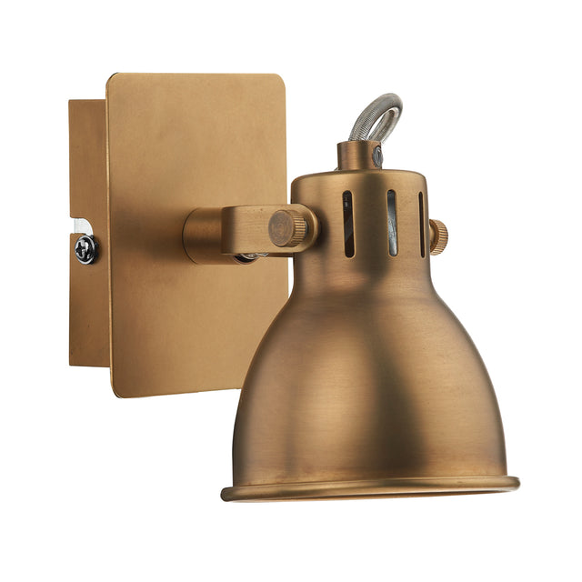 Idaho Single Wall Spotlight Natural Brass