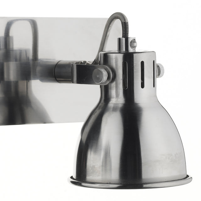 Idaho 2 Light Wall Spotlight Natural Chrome