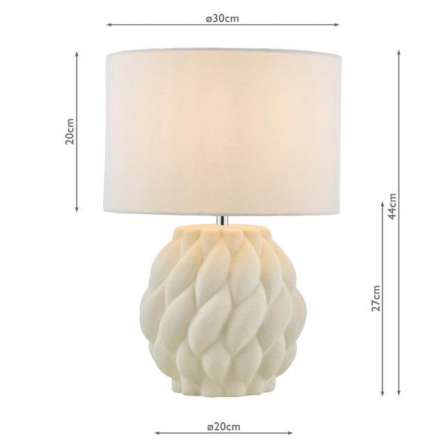 Idonia Table Lamp White With Shade