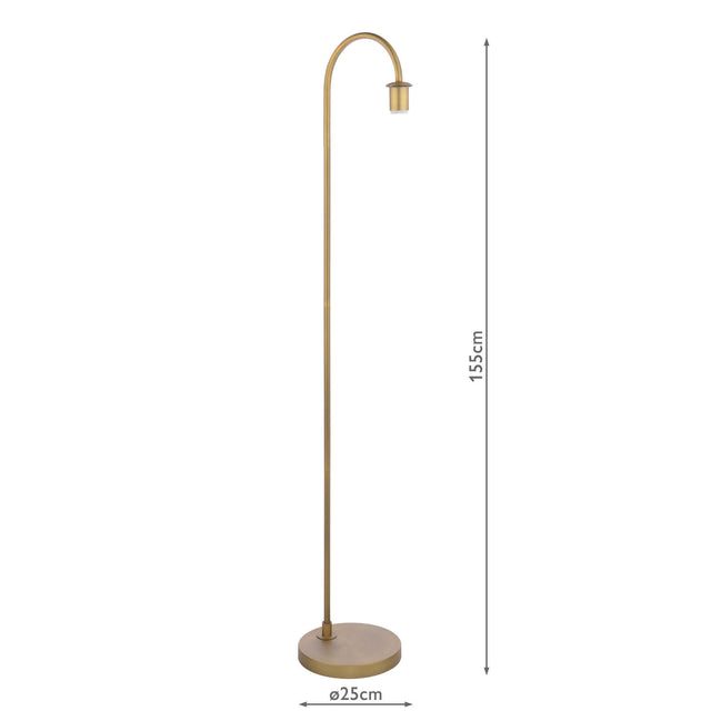 Idra Floor Lamp Aged Bronze Base Only