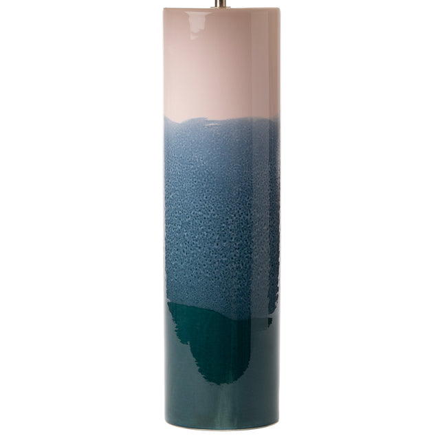 Ignatio Table Lamp Ceramic Pink & Blue Base Only