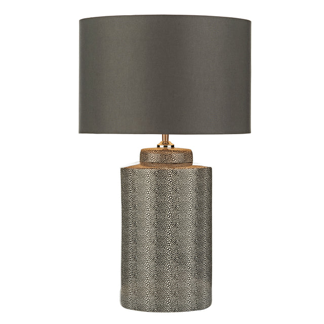 Igor Table Lamp Grey Shagreen Base Only