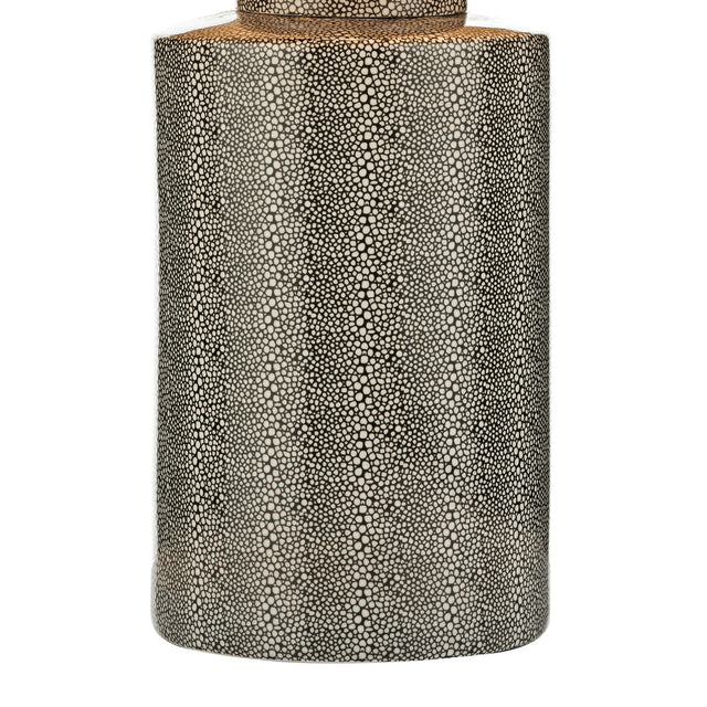 Igor Table Lamp Grey Shagreen Base Only