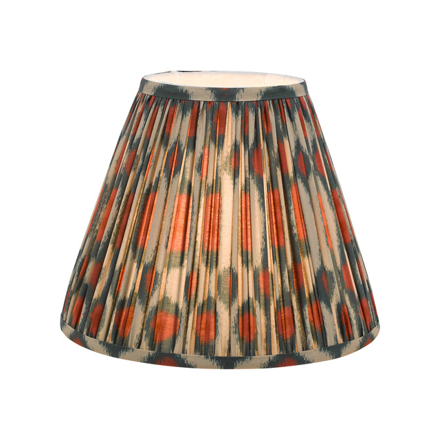 Ikat Red Cotton Tapered drum Shade 30cm