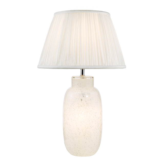 Ileana Table Lamp White Glass Base Only