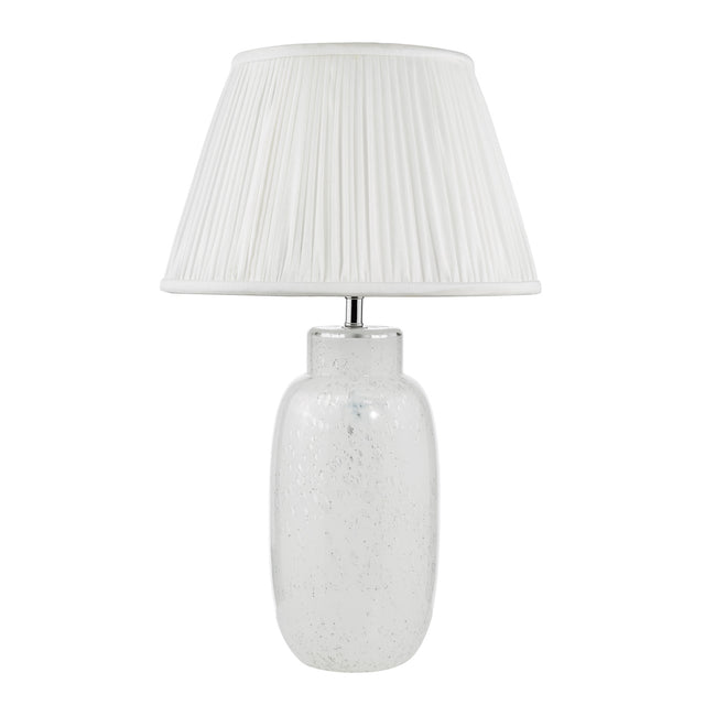 Ileana Table Lamp White Glass Base Only