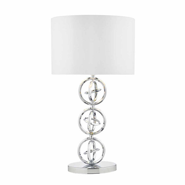 Innsbruck Table Lamp Polished Chrome With Shade