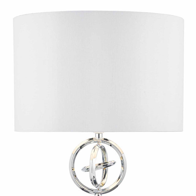 Innsbruck Table Lamp Polished Chrome With Shade