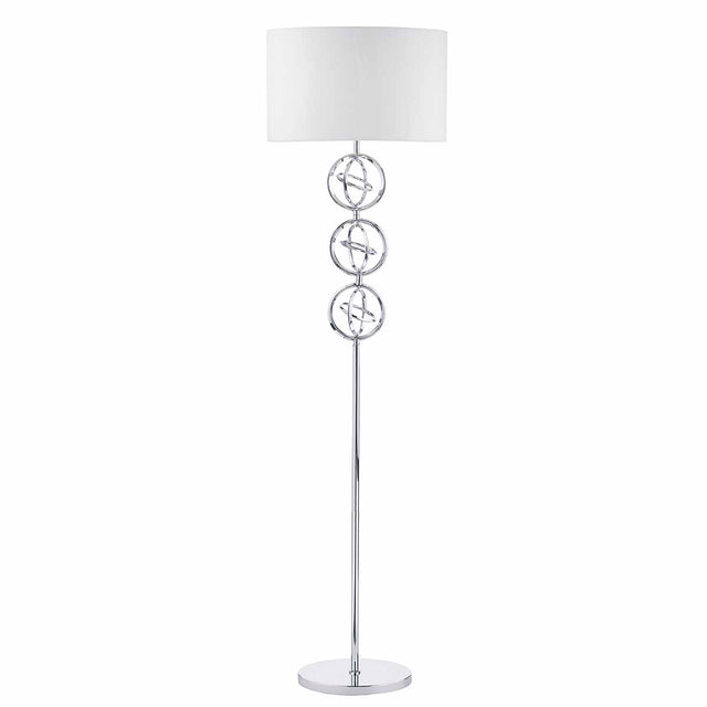 Innsbruck Floor Lamp Polished Chrome With Shade