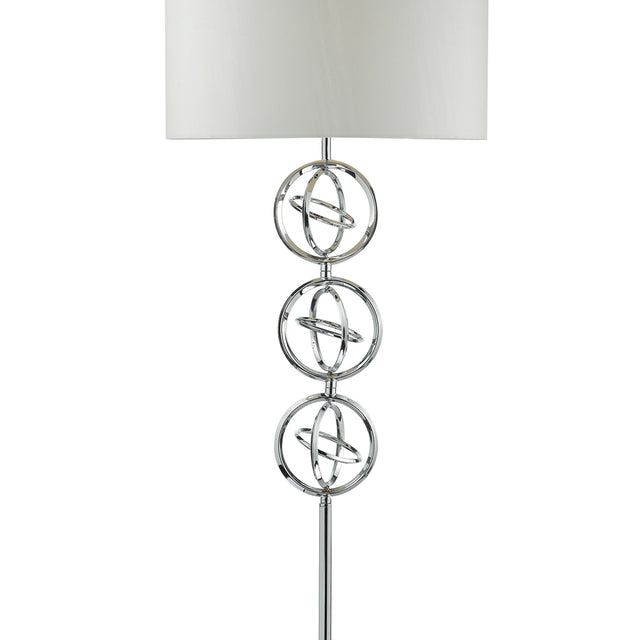 Innsbruck Floor Lamp Polished Chrome With Shade