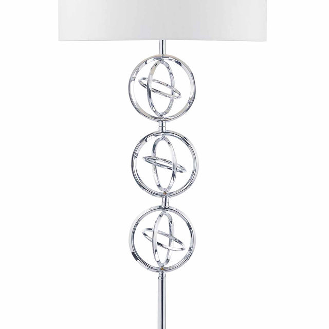 Innsbruck Floor Lamp Polished Chrome With Shade