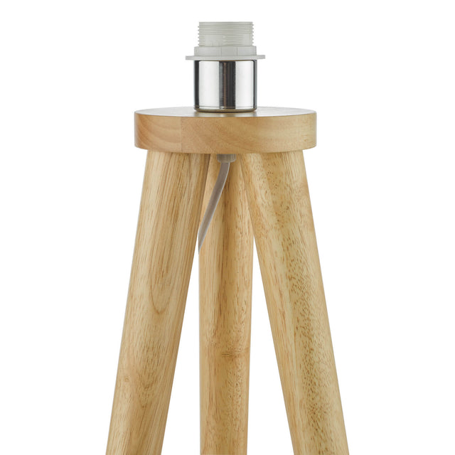 Ivor Floor Lamp Light Wood With Shade