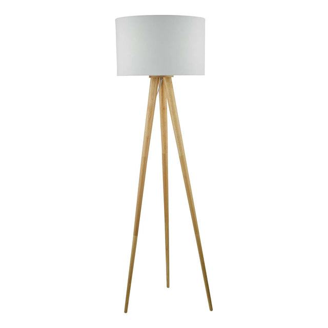 Ivor Floor Lamp Light Wood Base Only