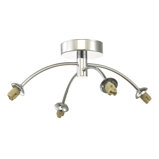 Izzy 4 Light Semi Flush Polished Chrome Frame Only