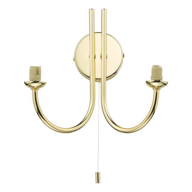 Jared 2 Light Wall Light Polished Gold Bracket Only