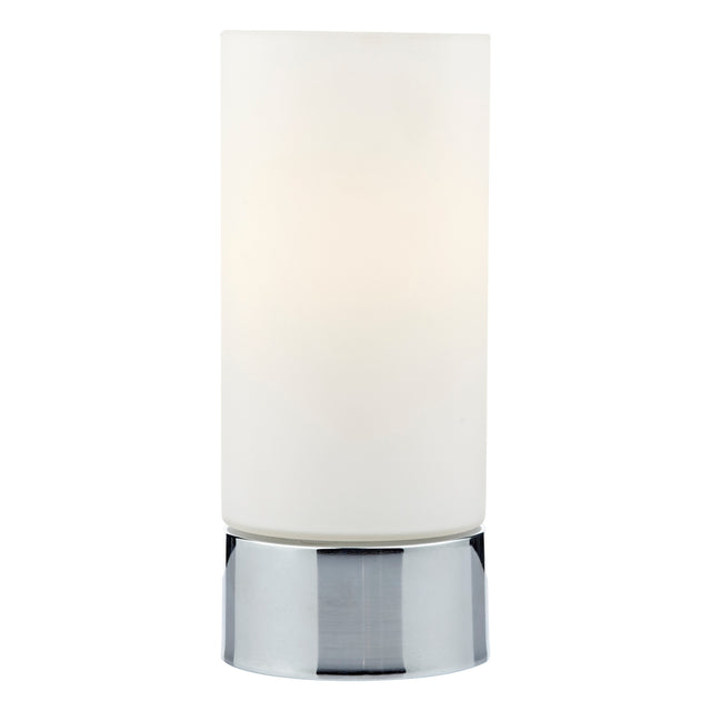 Jot Touch Table Lamp Polished Chrome Opal Glass