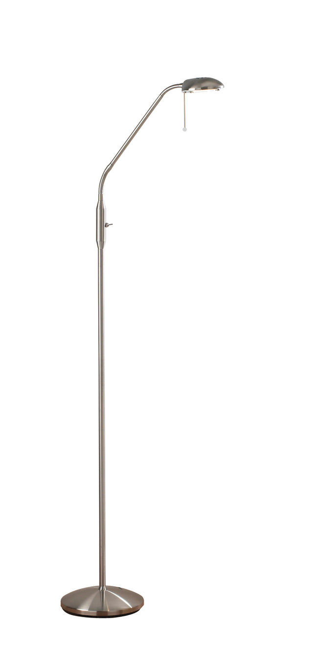 Journal Task Floor Light Satin Chrome