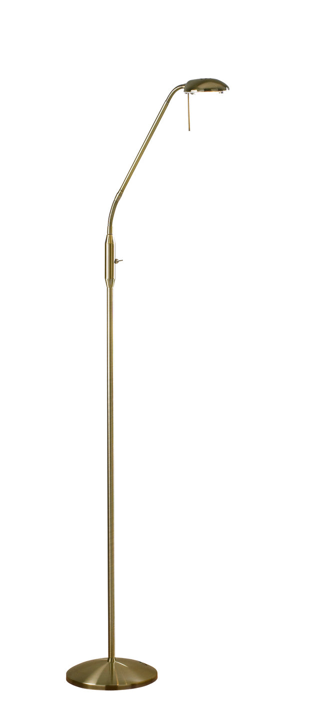 Journal Task Floor Lamp Antique Brass