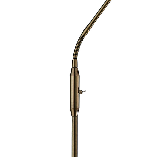 Journal Task Floor Lamp Antique Brass