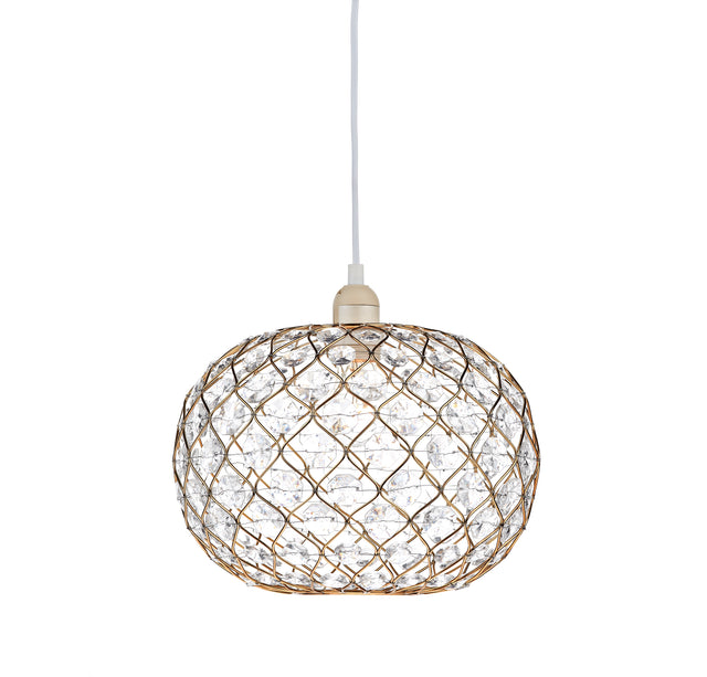 Juanita Easy Fit Pendant Gold Acrylic