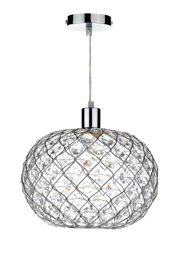 Juanita Easy Fit Pendant Polished Chrome Acrylic