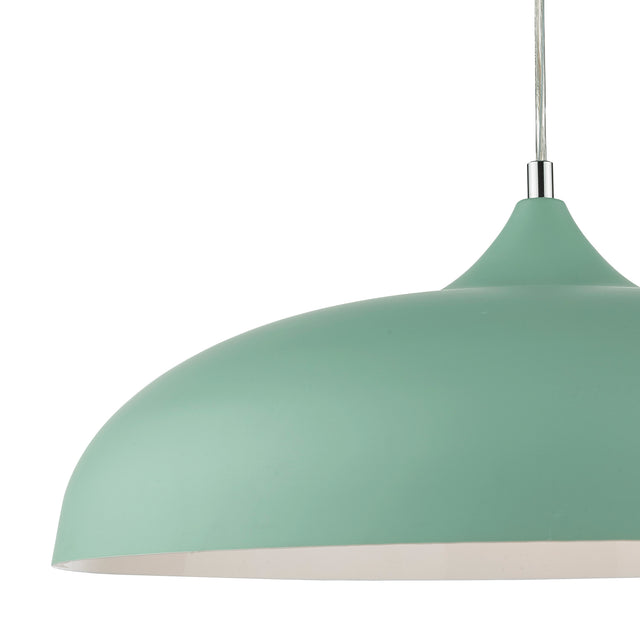 Kaelan 1 Light Pendant Matt Pale Green