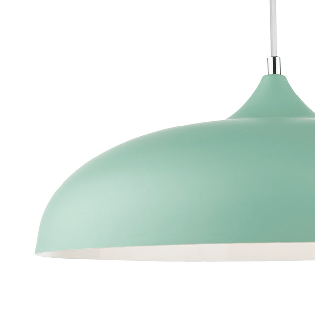 Kaelan 1 Light Pendant Matt Pale Green