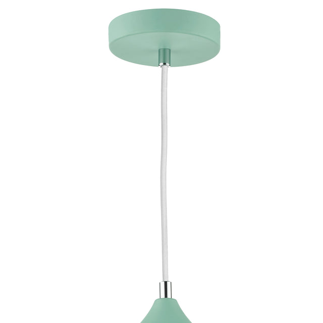 Kaelan 1 Light Pendant Matt Pale Green