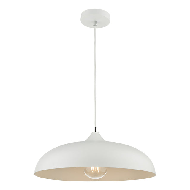 Kaelan 1 Light Single Pendant White