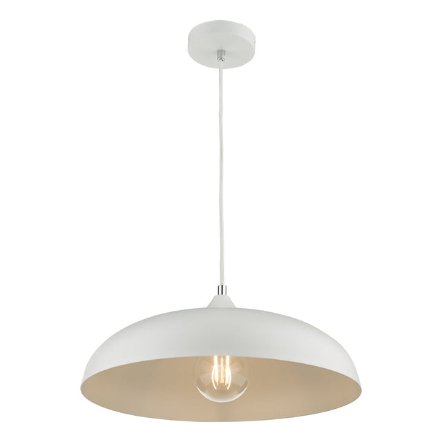 Kaelan 1 Light Single Pendant White