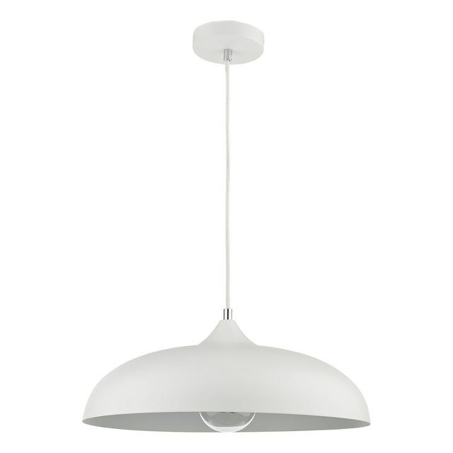 Kaelan 1 Light Single Pendant White